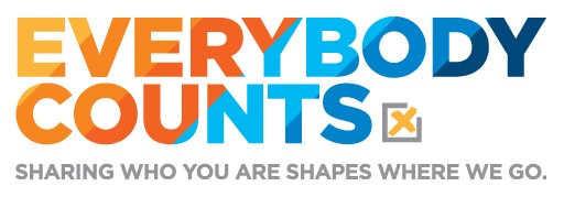 Logotipo de la campaña de autoidentificación Everybody Counts